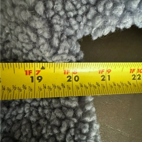 Haute Monde Cozy Blue Teddy Fleece Barn Jacket Button Up Shirt Jacket Sz M NWT - Picture 11 of 16